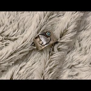 Silver/ turquoise ring